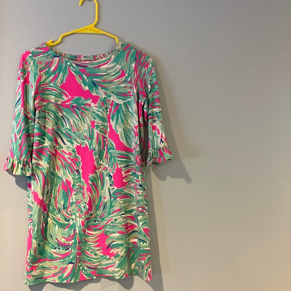 Lilly Pulitzer Vibrant Pink and Green Midi Dress - Picture 2 of 2